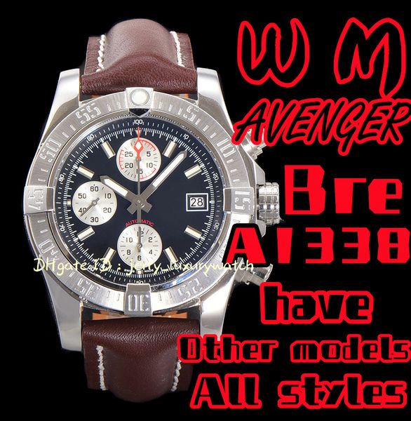 wm a1338 avenger luxury men's watch chronograph with asia 7750 self-winding mechanical movement 43mm diameter 300 meters waterproof.sev, Slivery;brown
wm a1338 avenger luxury men's watch chronograph with asia 7750 self-winding mechanical movement 43mm diameter 300 meters waterproof.sev, Slivery;brown