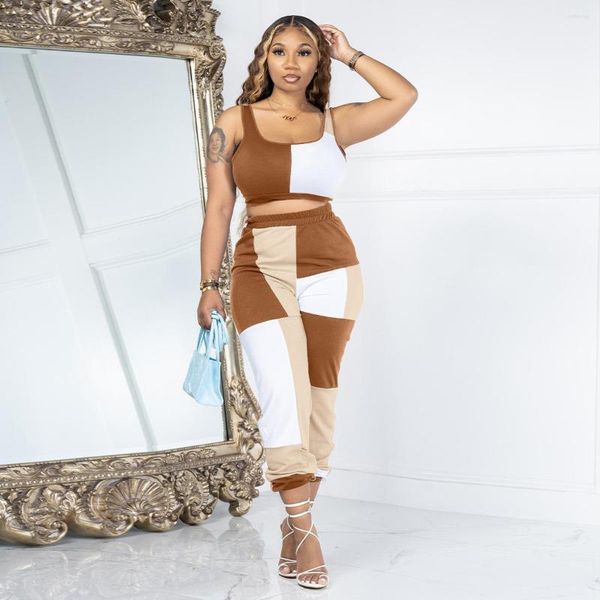 Women's Two Piece Pants GPBD 2023 Round Neck Vest Short Top Elastic Long Sets Casual Street Style Printed Women Suit, Black
Women's Two Piece Pants GPBD 2023 Round Neck Vest Short Top Elastic Long Sets Casual Street Style Printed Women Suit, Black