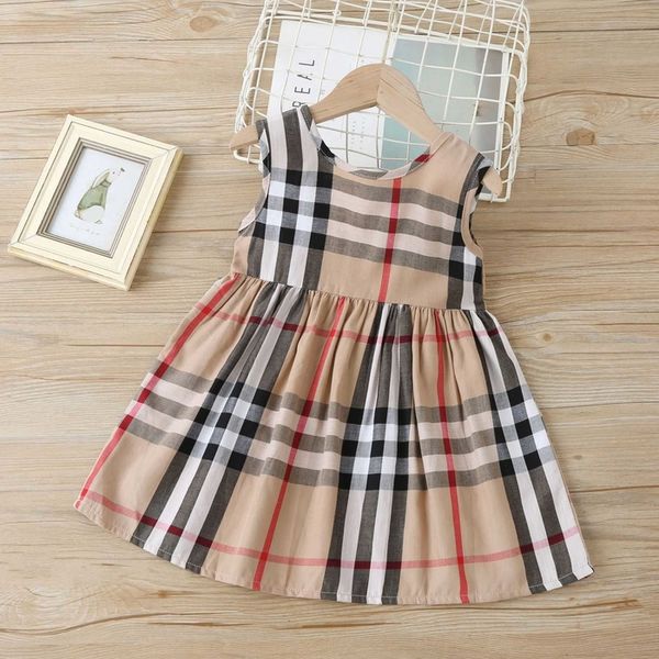 girls' dress summer new children's dress round neck bow plaid tank dress baby princess dress, Red;yellow
girls' dress summer new children's dress round neck bow plaid tank dress baby princess dress, Red;yellow