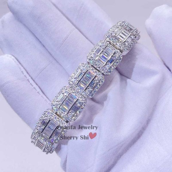 13mm white gold sterling silver 925 men iced out baguette cut vvs moissanite diamond cluster tennis bracelet
13mm white gold sterling silver 925 men iced out baguette cut vvs moissanite diamond cluster tennis bracelet