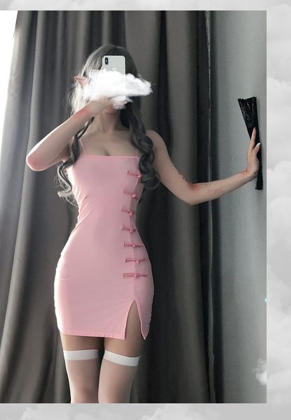 pink cute underwear classical cheongsam uniform temptation passion slim suit bag hip clothes, Black;white
pink cute underwear classical cheongsam uniform temptation passion slim suit bag hip clothes, Black;white