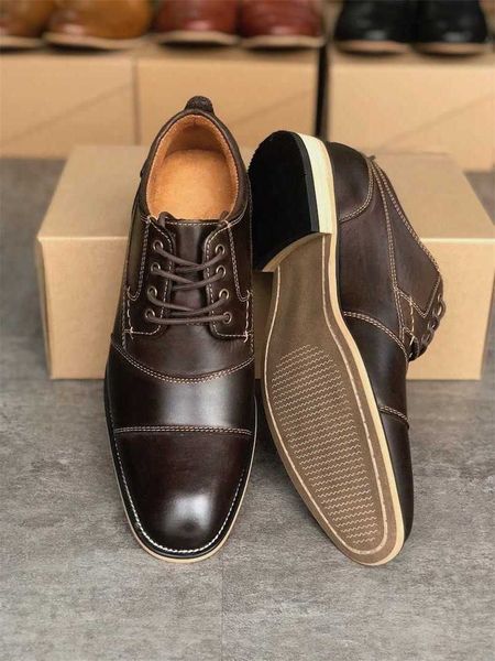 men's brand cap toe oxford dress designer shoes genuine leather lace up business shoe party wedding trainers big size 016, Black
men's brand cap toe oxford dress designer shoes genuine leather lace up business shoe party wedding trainers big size 016, Black