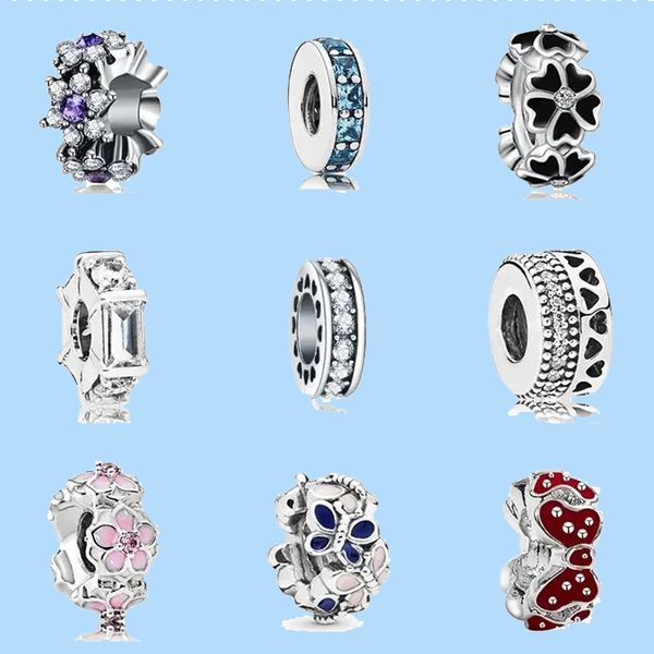 925 charm beads accessories fit pandora charms jewelry new alloy bead clear pink red hearts spacer bead, Black
925 charm beads accessories fit pandora charms jewelry new alloy bead clear pink red hearts spacer bead, Black