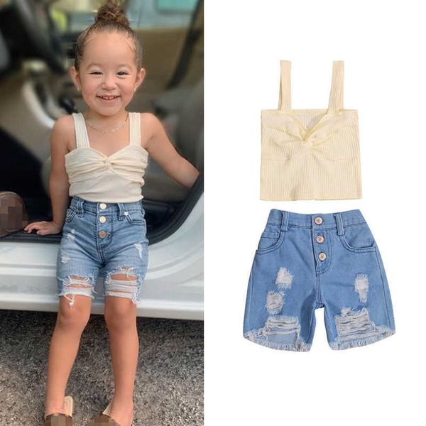 clothing sets focusnorm summer fashion kids girls clothes sets 2-7y solid strap sleeveless vest hole denim shorts aa230504, White
clothing sets focusnorm summer fashion kids girls clothes sets 2-7y solid strap sleeveless vest hole denim shorts aa230504, White