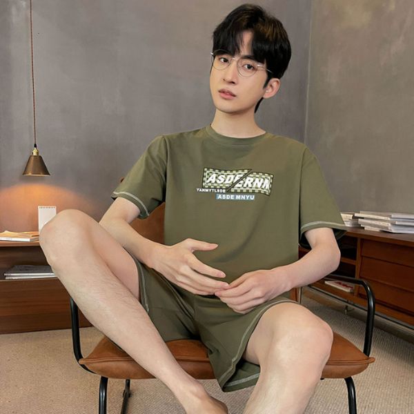 men's sleepwear short sleeve modal men pajamas set comfortable men summer loose leisure pajama set sport style sleepwear young boy styl, Black;brown
men's sleepwear short sleeve modal men pajamas set comfortable men summer loose leisure pajama set sport style sleepwear young boy styl, Black;brown