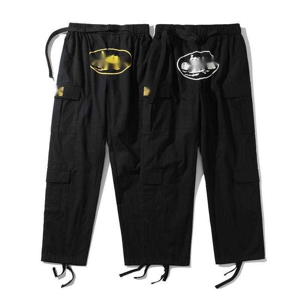 men's pants mens streetwear hip hop printed casual trousers military retro multi-pockets straight loose overalls coupleie7p, Black
men's pants mens streetwear hip hop printed casual trousers military retro multi-pockets straight loose overalls coupleie7p, Black