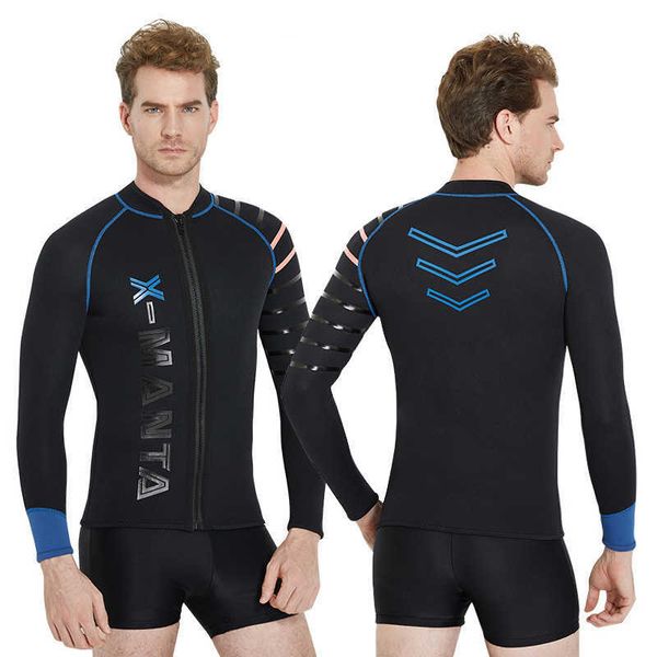 wetsuits drysuits men's premium neoprene 3mm2mm15mm wetsuit front zip long sleeve shirts thermal swimsuit j230505 
wetsuits drysuits men's premium neoprene 3mm2mm15mm wetsuit front zip long sleeve shirts thermal swimsuit j230505