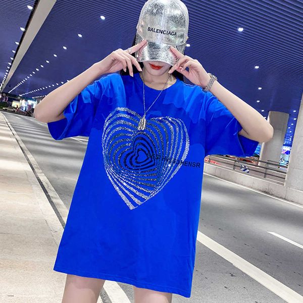 women's t-shirt 2022 summer fashion streetwear rhinestone heart pattern tshirt women casual loose tees lady s4xl 40150kg j230504, White
women's t-shirt 2022 summer fashion streetwear rhinestone heart pattern tshirt women casual loose tees lady s4xl 40150kg j230504, White