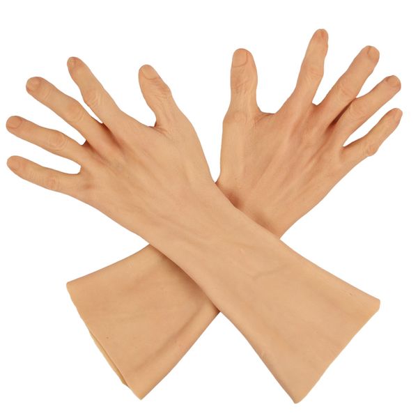 costume accessories know u artificial silicone realistic hand gloves with real skin texture skin old people super elastic prosth, Silver
costume accessories know u artificial silicone realistic hand gloves with real skin texture skin old people super elastic prosth, Silver