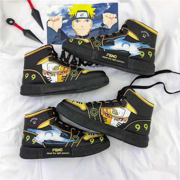 dress shoes high men sneakers cartoon anime couple student board winter pu leather for size 44 230504, Black
dress shoes high men sneakers cartoon anime couple student board winter pu leather for size 44 230504, Black