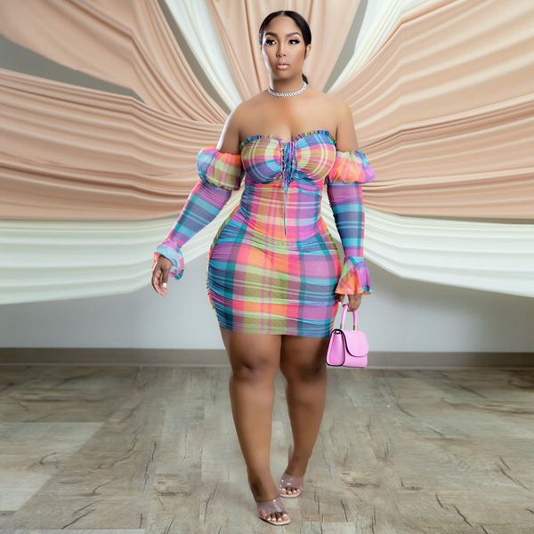 plus size dresses size women 5xl plaid print off shoulder party skirt 2023 spring fashion club lady evening wholesale clothes 230504, Black
plus size dresses size women 5xl plaid print off shoulder party skirt 2023 spring fashion club lady evening wholesale clothes 230504, Black