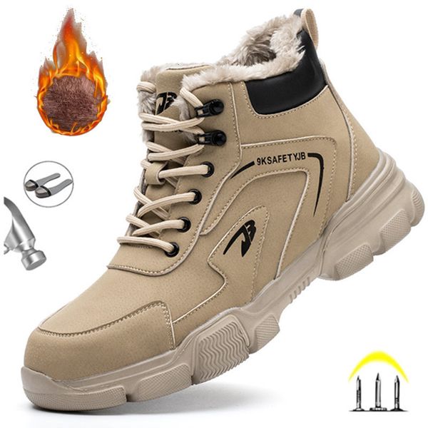 safety shoes winter plush work boots for men ankle anti-smash anti-puncture safety shoes steel toe protective male footwear indestructible 2, Black;brown
safety shoes winter plush work boots for men ankle anti-smash anti-puncture safety shoes steel toe protective male footwear indestructible 2, Black;brown