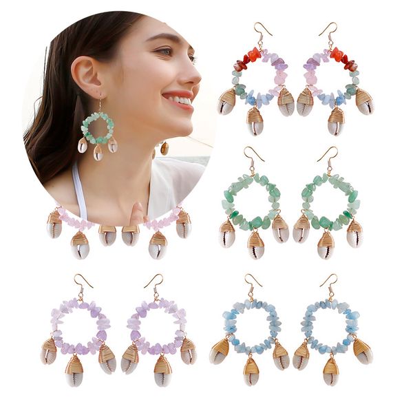 ocean wind bohemia conch shell earrings for women hoop chip stone earrings handmade gemstone earring, Silver
ocean wind bohemia conch shell earrings for women hoop chip stone earrings handmade gemstone earring, Silver