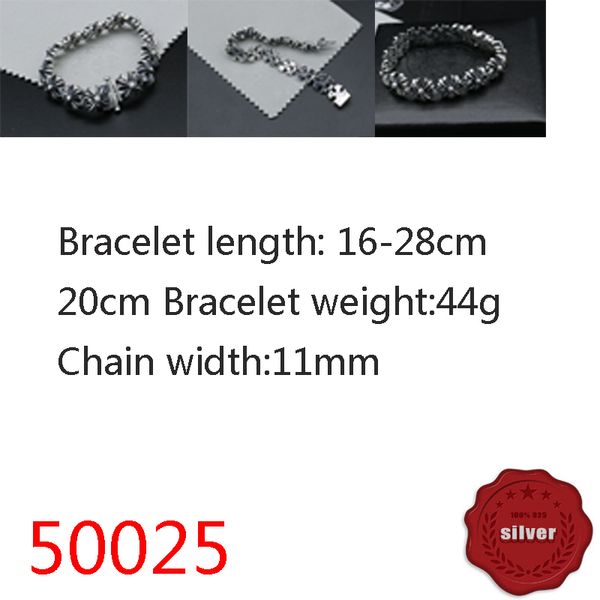 50025 hip hop s925 sterling silver bracelet punk style personalized cross fashion jewelry couple fashion accessories, Golden;silver
50025 hip hop s925 sterling silver bracelet punk style personalized cross fashion jewelry couple fashion accessories, Golden;silver