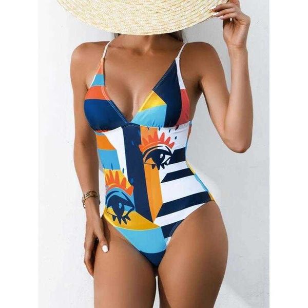 one piece swimsuit wholesale devil blue eyes sling deep v triangle womens, White;black
