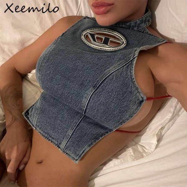 camisoles tanks xeemilo y2k sweet denim backless tank halfhigh collar slim sleeveless crop chic hollow out summer corsets 230505, Black;white
camisoles tanks xeemilo y2k sweet denim backless tank halfhigh collar slim sleeveless crop chic hollow out summer corsets 230505, Black;white