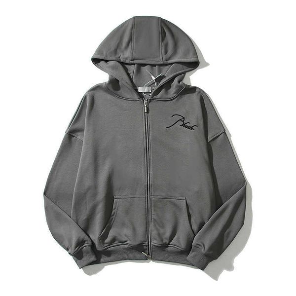 mens designer hoodie jacket rhude jackets letter embroidery bullet zipper spring fall men's casual couples sportswear womens hoody vars, Black;brown
mens designer hoodie jacket rhude jackets letter embroidery bullet zipper spring fall men's casual couples sportswear womens hoody vars, Black;brown