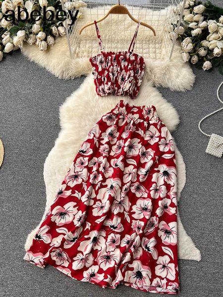 two piece dress holiday floral print pieces suits zipper design slim tank a line long skirt vintage bohemian beach sets 230505, White
two piece dress holiday floral print pieces suits zipper design slim tank a line long skirt vintage bohemian beach sets 230505, White