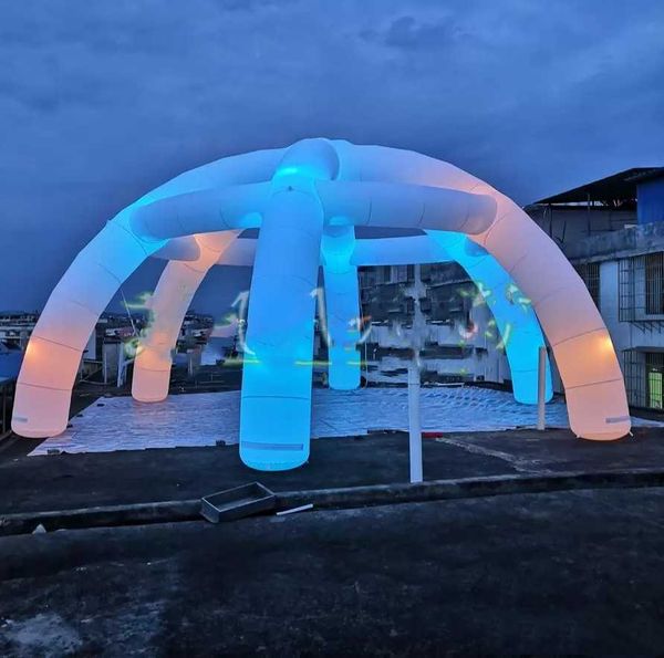 10m beautiful 10m diameter 6 legs lighting inflatable party spider dome tent with colorful led lights spider wedding structure for decoratio
10m beautiful 10m diameter 6 legs lighting inflatable party spider dome tent with colorful led lights spider wedding structure for decoratio