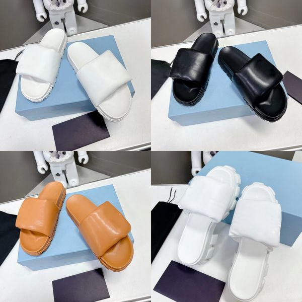 designer slippers women sandals platform slides padded nappa leather shoes pool pillow mules rubber flat slipper summer beach sandal luxury, Black
designer slippers women sandals platform slides padded nappa leather shoes pool pillow mules rubber flat slipper summer beach sandal luxury, Black