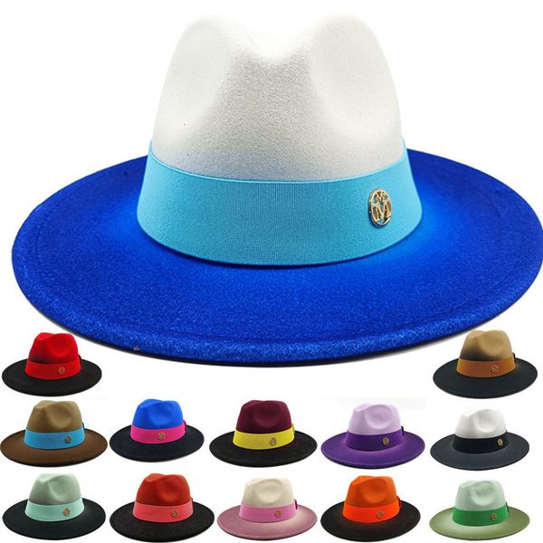 wide brim hats bucket fedora latest elastic ribbon m gradient fashion jazz double sided winter 230504, Blue;gray
wide brim hats bucket fedora latest elastic ribbon m gradient fashion jazz double sided winter 230504, Blue;gray