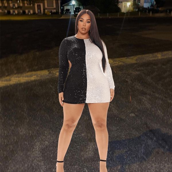 plus size dresse's elegant size clothing 5xl sequin vestido bodycon hollow out short es party wholesale items 230504, Black
plus size dresse's elegant size clothing 5xl sequin vestido bodycon hollow out short es party wholesale items 230504, Black