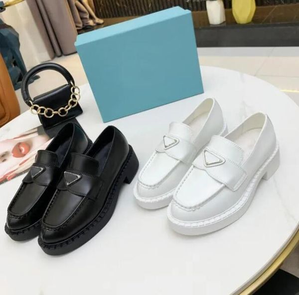 luxury designer women casual shoes retro shiny leather loafers zigzag embossed rubber welt 5 cm integrated sole upper strap with box size 35, Black
luxury designer women casual shoes retro shiny leather loafers zigzag embossed rubber welt 5 cm integrated sole upper strap with box size 35, Black