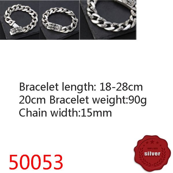 50053 hip hop s925 sterling silver bracelet punk style personalized youth dominant cross flower letter jewelry couple popular accessories, Golden;silver
50053 hip hop s925 sterling silver bracelet punk style personalized youth dominant cross flower letter jewelry couple popular accessories, Golden;silver