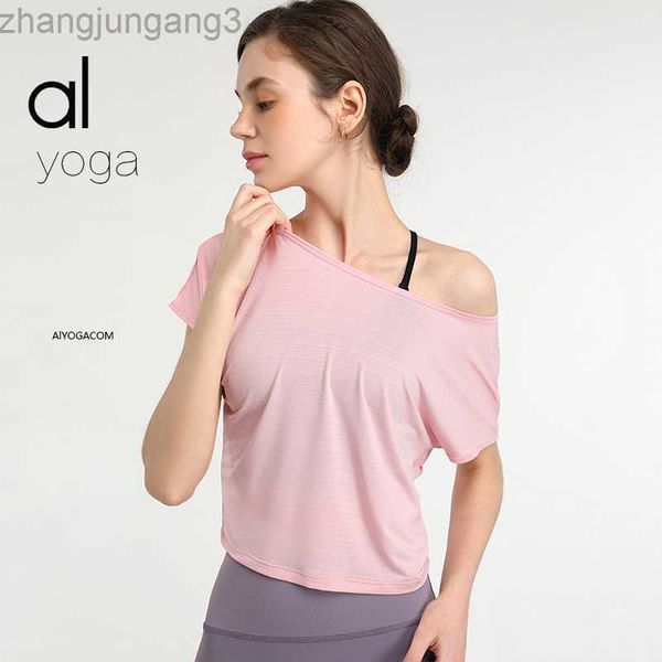 desginer alo yoga t shirt short sleeve t-shirt women's cover up off shoulder breathable quick drying fabric fitness exercise, White
desginer alo yoga t shirt short sleeve t-shirt women's cover up off shoulder breathable quick drying fabric fitness exercise, White