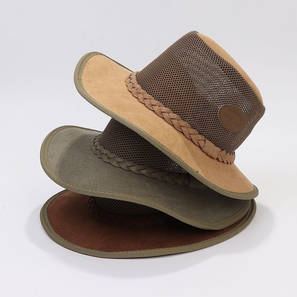 wide brim hats bucket summer man cowboy casual style suede breathable mesh labeling decoration large sunshade outdoor travel cool caps 23050, Blue;gray
wide brim hats bucket summer man cowboy casual style suede breathable mesh labeling decoration large sunshade outdoor travel cool caps 23050, Blue;gray
