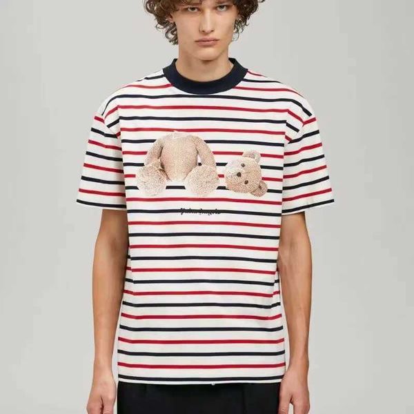 designer fashion clothing tees tshirt palms cuthead bear little bear print stripe short sleeve loose mens womens trend brand casual tshirt c, White;black
designer fashion clothing tees tshirt palms cuthead bear little bear print stripe short sleeve loose mens womens trend brand casual tshirt c, White;black