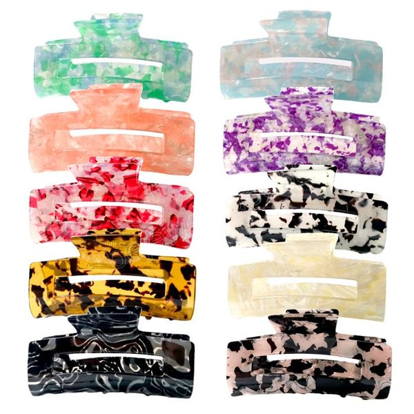 vintage hair clips for girls rectangle hollow out acetate hair claw women 8cm colorful clamps hair accessories, Golden;silver
vintage hair clips for girls rectangle hollow out acetate hair claw women 8cm colorful clamps hair accessories, Golden;silver