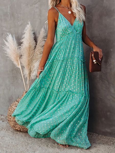 casual dresses maxi bohemian dresses woman summer green strappy sundress female fashion casual long beach sundress chic printed boho dress 2, Black;gray
casual dresses maxi bohemian dresses woman summer green strappy sundress female fashion casual long beach sundress chic printed boho dress 2, Black;gray