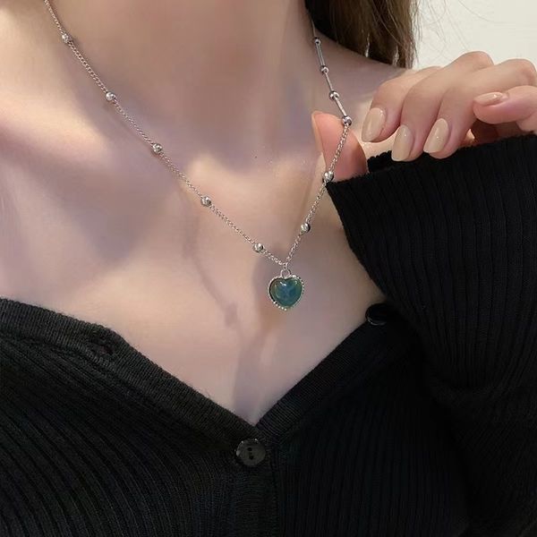 pendant necklaces feeling emotional sensitive discoloration love stainless steel beaded chain gift jewelry fashion 230504, Silver
pendant necklaces feeling emotional sensitive discoloration love stainless steel beaded chain gift jewelry fashion 230504, Silver