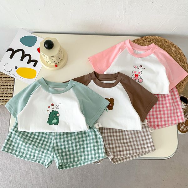 clothing sets milancel baby clothing set animal print girlstee plaid shorts 2 pcs boys suit 230505, White
clothing sets milancel baby clothing set animal print girlstee plaid shorts 2 pcs boys suit 230505, White