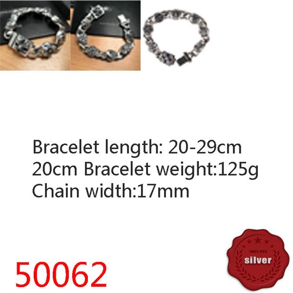 50062 hip hop s925 sterling silver bracelet punk style personalized youth dominant cross flower multi element letter jewelry couple popular, Golden;silver
50062 hip hop s925 sterling silver bracelet punk style personalized youth dominant cross flower multi element letter jewelry couple popular, Golden;silver