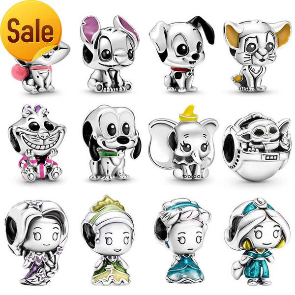 925 sterling silver dangle charm pendant blue cat little yellow mouse charm bead fit pandora charms bracelet diy jewelry accessories, Black
925 sterling silver dangle charm pendant blue cat little yellow mouse charm bead fit pandora charms bracelet diy jewelry accessories, Black