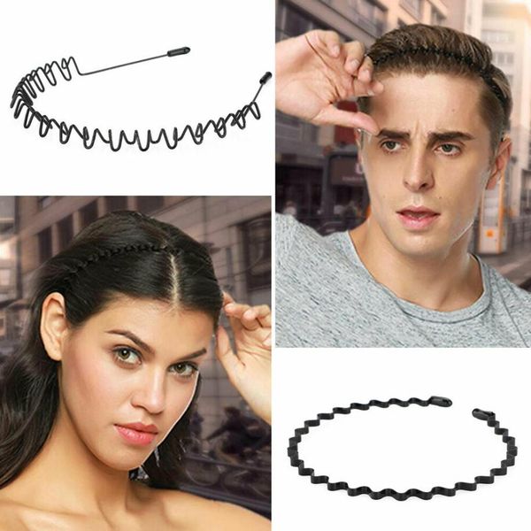 hoop hair band wave shaped hairband sports face wash headdress hair non slip black metal spiral headband men women, Silver
hoop hair band wave shaped hairband sports face wash headdress hair non slip black metal spiral headband men women, Silver