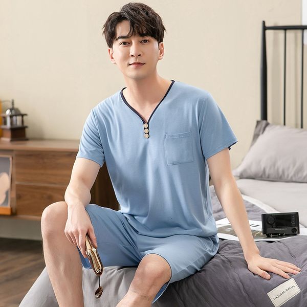 men's sleepwear new v-neck modal cotton mens summer short sleeve shorts pajamas set big size -4xl sleepwear leisure suits nightwear me, Black;brown
men's sleepwear new v-neck modal cotton mens summer short sleeve shorts pajamas set big size -4xl sleepwear leisure suits nightwear me, Black;brown