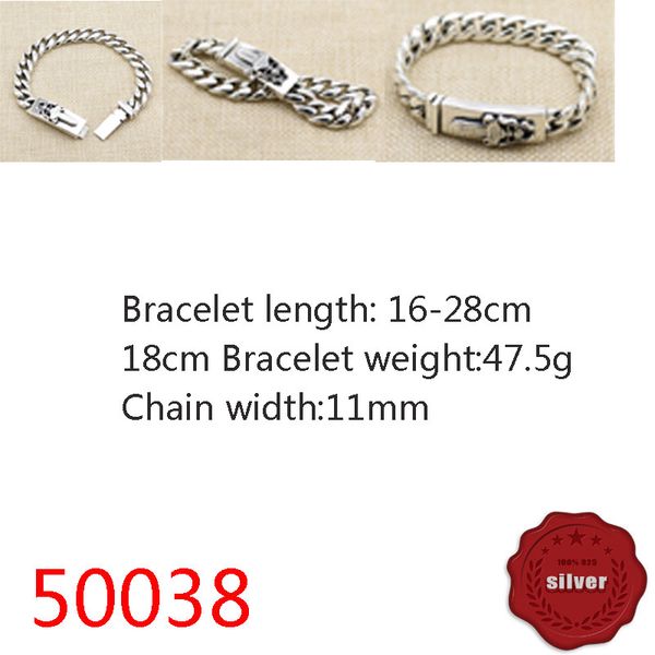 50038 hip hop s925 sterling silver bracelet punk style personalized youth glossy sword letter jewelry couple popular accessories, Golden;silver
50038 hip hop s925 sterling silver bracelet punk style personalized youth glossy sword letter jewelry couple popular accessories, Golden;silver