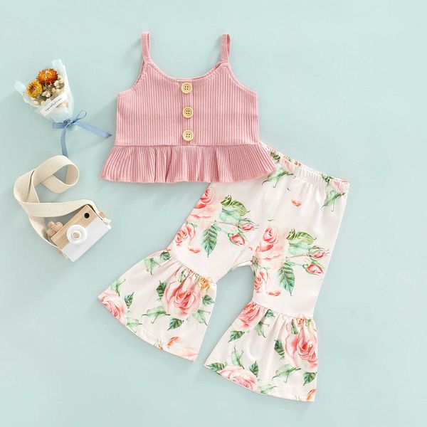 clothing sets focusnorm 0-4y summer lovely little girls clothes sets solid sleeveless ruffles button vest+floral flare pants 2pcs aa230504, White
clothing sets focusnorm 0-4y summer lovely little girls clothes sets solid sleeveless ruffles button vest+floral flare pants 2pcs aa230504, White