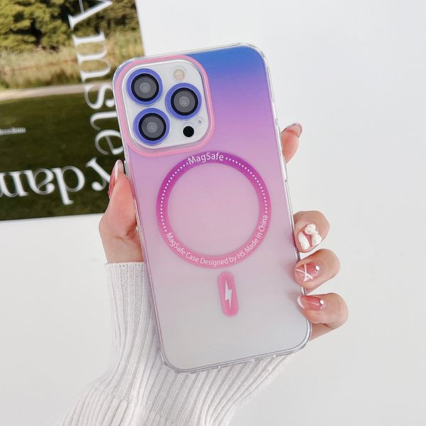 fashion casing magnet for iphone 14 13 12 11 pro max plus case gradient soft wireless charge for magsafe cover lens film shell funda
fashion casing magnet for iphone 14 13 12 11 pro max plus case gradient soft wireless charge for magsafe cover lens film shell funda