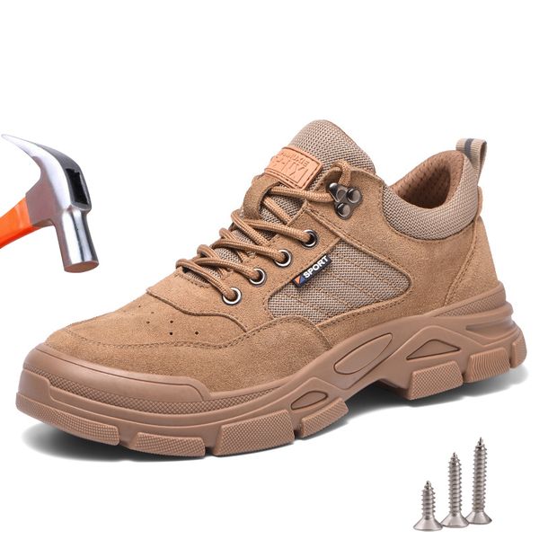 safety shoes work safety shoes for men cow suede leather indestructible construction anti-smash safety boots steel toe shoes male footwear 2, Black;brown
safety shoes work safety shoes for men cow suede leather indestructible construction anti-smash safety boots steel toe shoes male footwear 2, Black;brown