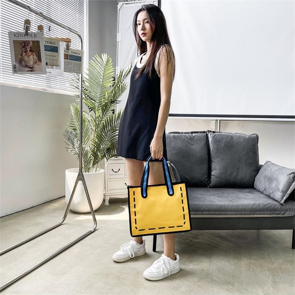 evening bags comic women s shoulder handbag cartoon style nylon large capacity tote shopping street 230504
evening bags comic women s shoulder handbag cartoon style nylon large capacity tote shopping street 230504