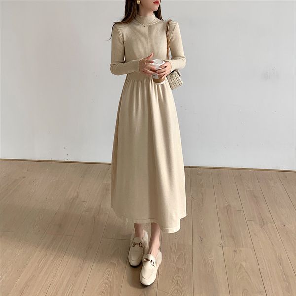 casual dresses knitted sweater dresses for women party clothing half turtleneck autumn winter midi dress a-line vintage casual loose warm 23, Black;gray
casual dresses knitted sweater dresses for women party clothing half turtleneck autumn winter midi dress a-line vintage casual loose warm 23, Black;gray