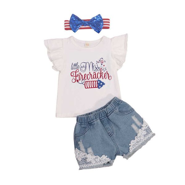 clothing sets focusnorm 3pcs independence day girls clothes sets 1-6y summer letter printing fly sleeve + lace denim shorts +headband aa230, White
clothing sets focusnorm 3pcs independence day girls clothes sets 1-6y summer letter printing fly sleeve + lace denim shorts +headband aa230, White