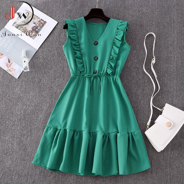 casual dresses women summer fashion solid v neck ruffles sleeve elegant party dresses vintage beach sundress streetwear outfits 230505, Black;gray
casual dresses women summer fashion solid v neck ruffles sleeve elegant party dresses vintage beach sundress streetwear outfits 230505, Black;gray