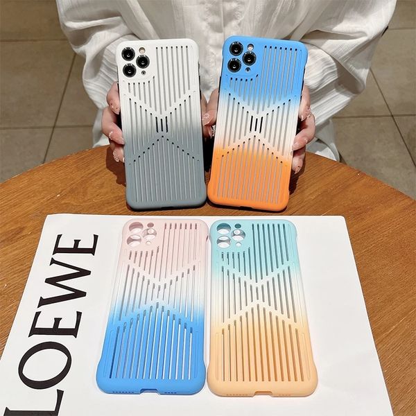 fashion casing for iphone 14 13 12 11 plus pro max case gradient heat dissipation breathable cover hard pc antifall protect camera shell fun 
fashion casing for iphone 14 13 12 11 plus pro max case gradient heat dissipation breathable cover hard pc antifall protect camera shell fun