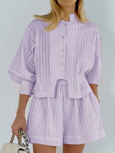 womens two piece pants jyate casual elegant purple buttons shirts suits summer twopiece set for women office lady elastic waist loose shorts, White
womens two piece pants jyate casual elegant purple buttons shirts suits summer twopiece set for women office lady elastic waist loose shorts, White