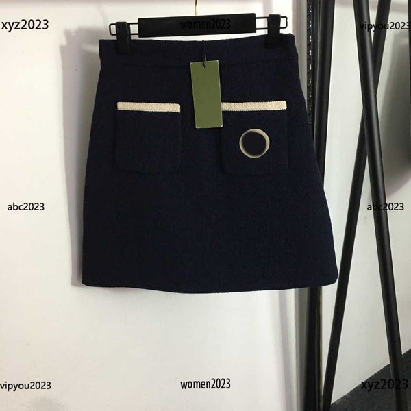 women skirt logo embroidered pocket lady dress tweed high waist skirt fashion sequin letter velvet summer new arrivals, Black
women skirt logo embroidered pocket lady dress tweed high waist skirt fashion sequin letter velvet summer new arrivals, Black